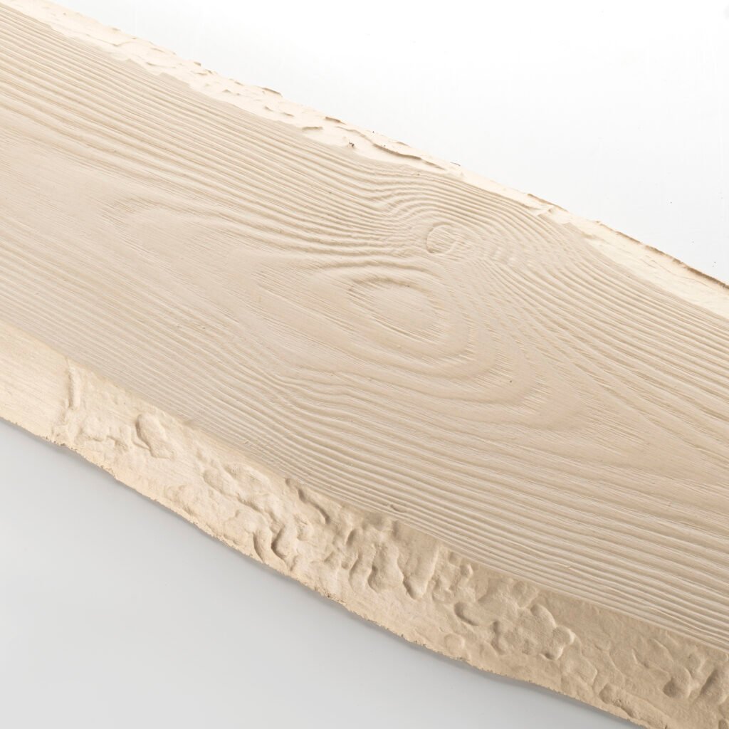 Beige szélezetlen beton deszka