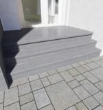 8430 Lépcsőlap Fa 30cm Antracit Homloklappal Kültér 2