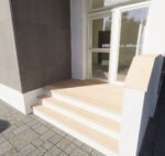 8430 Lépcsőlap Fa Natúr 30cm Beige Kültér