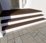 8430 Lépcsőlap Fa 30cm Sötéttölgy Kültér 2