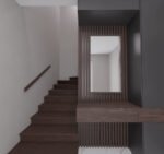 8430 Lépcsőlap Fa 30cm Sötét tölgy homloklappal 0022