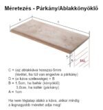 Natúr Fa hatású ECO párkány - Egyedi méret - Image 3