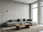 2/320 Hedge – Stilizált Levélmintás Beton Falburkolat - Fehér