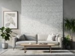 Ob (2/72 ) – Hasított Kőhatású Beton Falburkolat - fehér