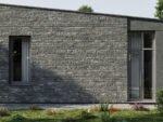 Ob (2/72 ) – Hasított Kőhatású Beton Falburkolat - szürke