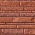 Ob (2/72 ) – Hasított Kőhatású Beton Falburkolat - terracotta